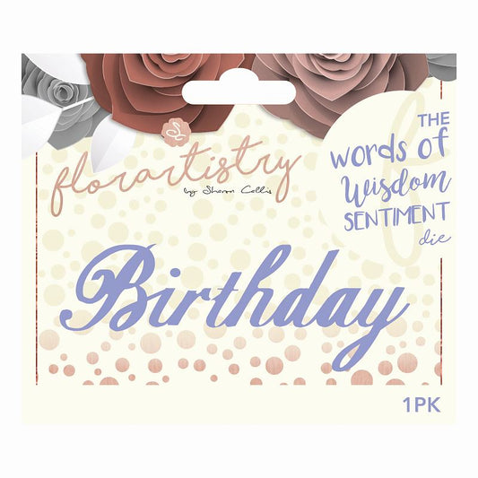 Word Die - Birthday