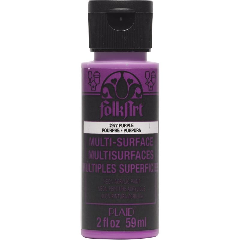 Neon Glow Purple  Folkart Multi-Surface 2oz