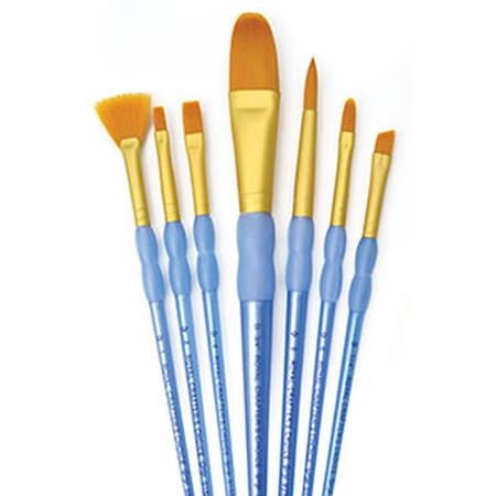 7 PC GT OVAL VARIETY BRUSH SET 3 pack
