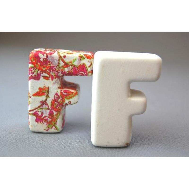 3D Letter F 4.5cm Inner Wrap Quantity 6