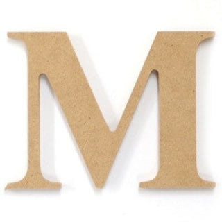 Wooden Letters & Shapes - Medium M - 60mm