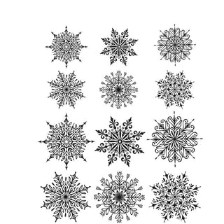 Tim Holtz - Mini Swirly Snowflakes- Stamp