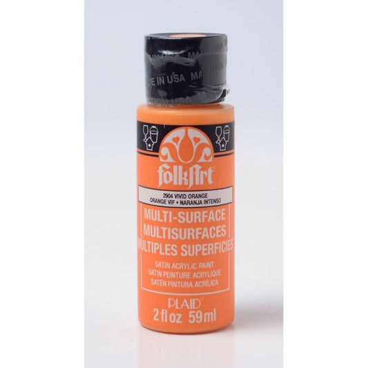 Vivid Orange Folkart Multi-Surface 2oz