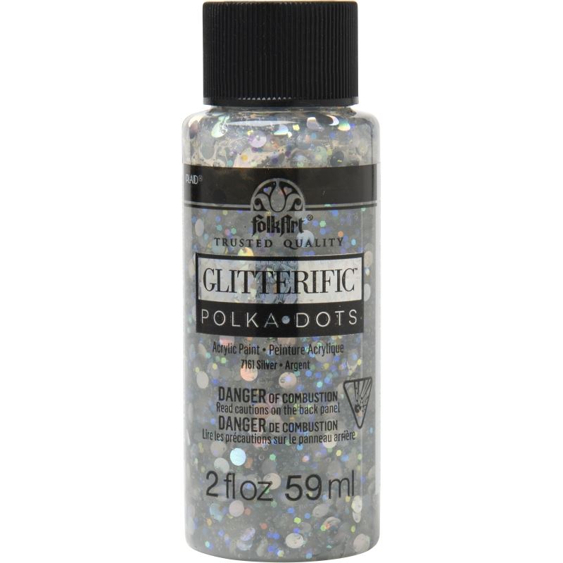 SILVERFOLKART GLITTERIFIC POLKA DOTS - 2OZ