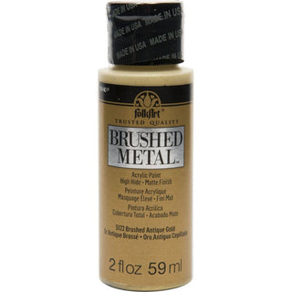 Antique Gold Brushed Metallics FolkArt 2oz
