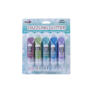 Tulip Dimensional Dazzling Glitter Fabric Paint 5 Colour - Gems