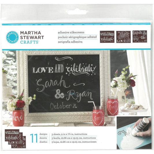 Martha Stewart Crafts Stencils Phrases