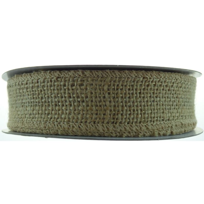 Wired Rustic Hessian Ribbon 32mm x 9.1m Natural No.02 – Go Craft