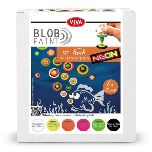 Blob Paint Kit "Fish" 6 Paints 6 x 90 ml