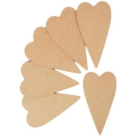 Heart -3mm MDF 100x180mm -pack