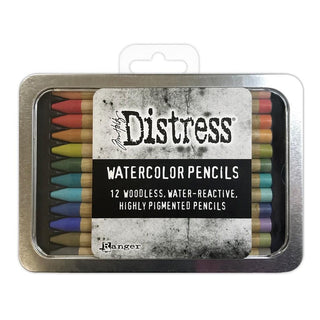 Tim Holtz Distress Watercolour Pencils Kit 3 (12 Pack)