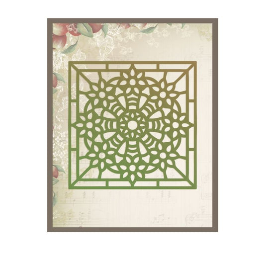 Con Flower Baskets Stained Glass