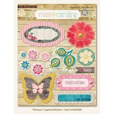 Princess Layered Stickers Sold in singles