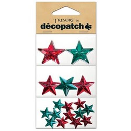 Star shapes, red / green